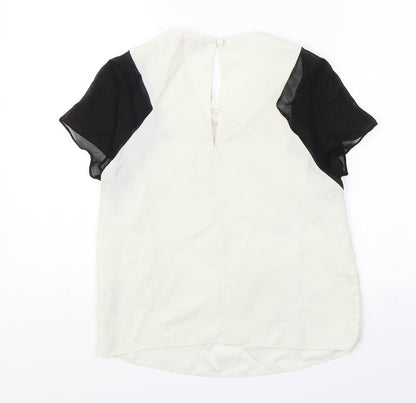 Miss Selfridge Womens White   Basic Blouse Size 6