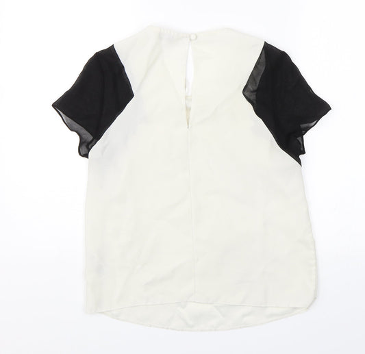 Miss Selfridge Womens White   Basic Blouse Size 6