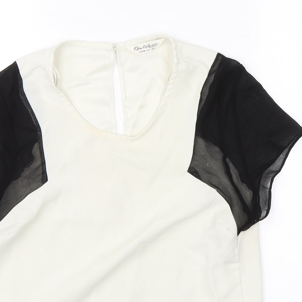 Miss Selfridge Womens White   Basic Blouse Size 6