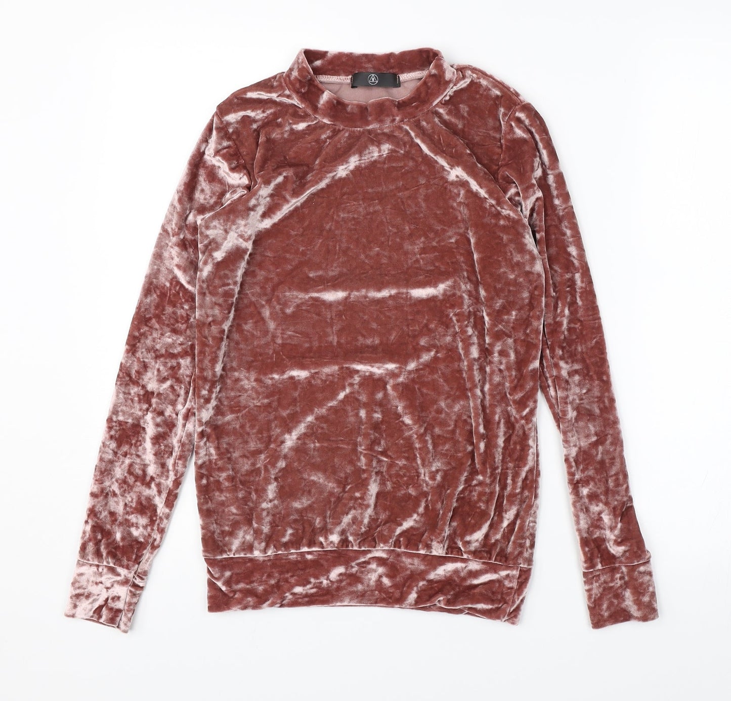 Preworn Womens Pink  Velvet Pullover Jumper Size M