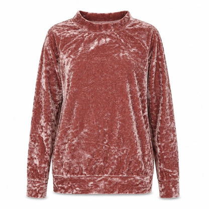 Preworn Womens Pink  Velvet Pullover Jumper Size M