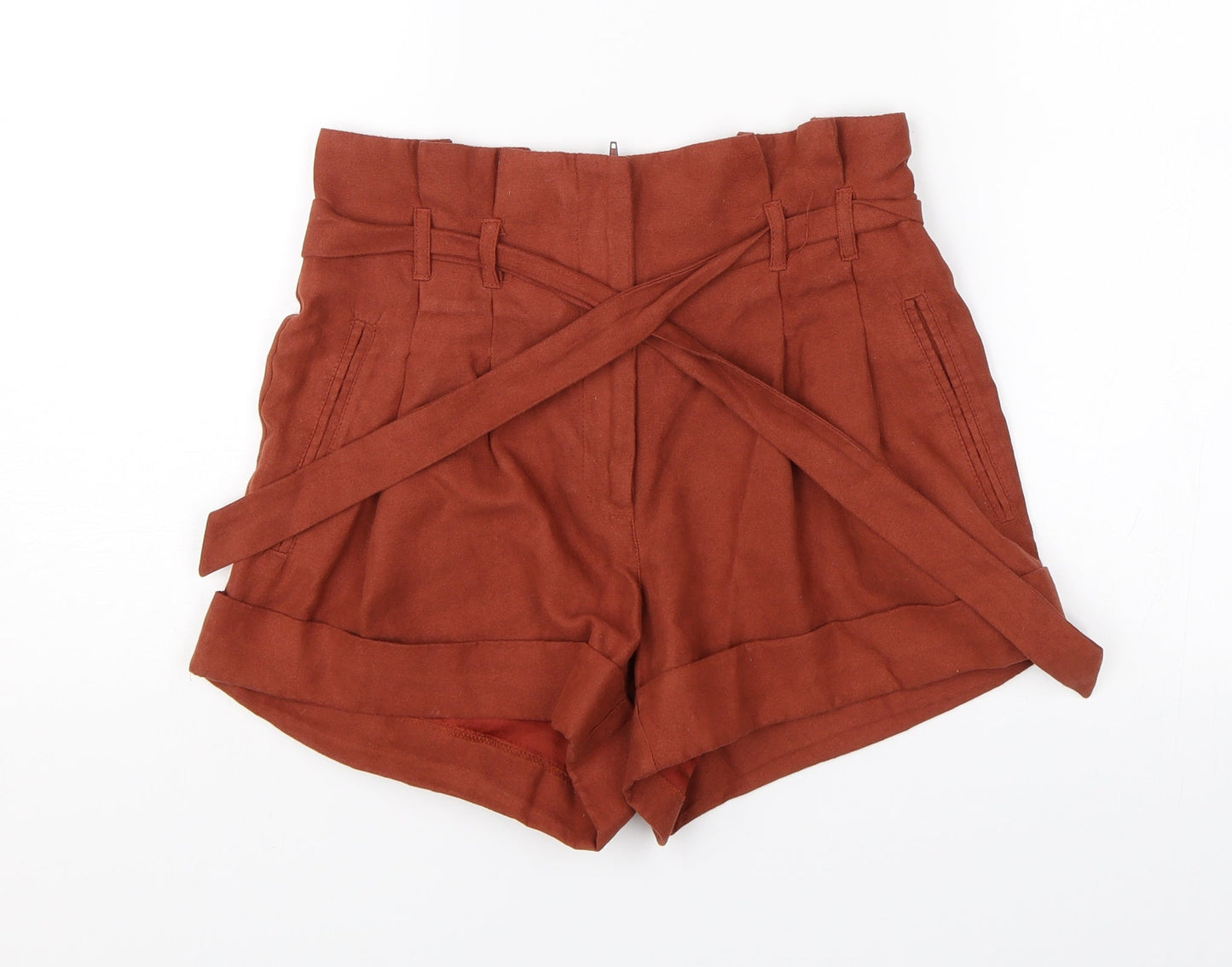 Miss Selfridge Womens Red   Hot Pants Shorts Size 6