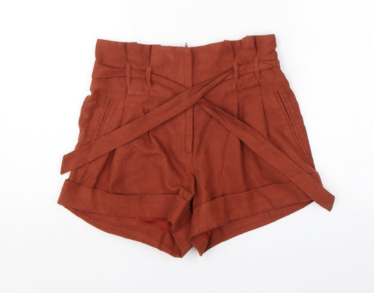 Miss Selfridge Womens Red   Hot Pants Shorts Size 6