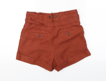 Miss Selfridge Womens Red   Hot Pants Shorts Size 6