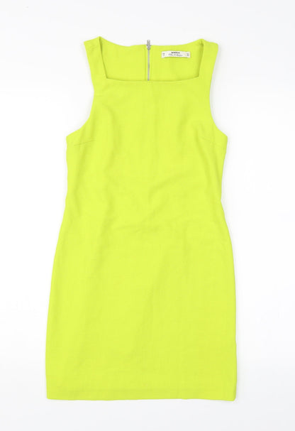 Miss Selfridge Womens Green   Pencil Dress  Size 6