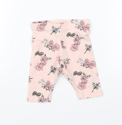 Primark Girls Pink Floral   Pyjama Pants Size 3-6 Months