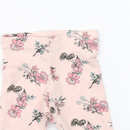 Primark Girls Pink Floral   Pyjama Pants Size 3-6 Months
