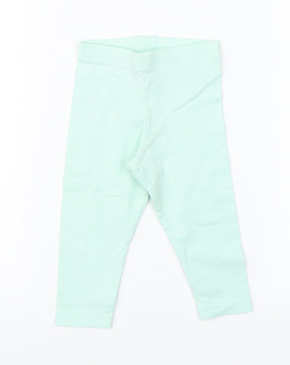 F&F Girls Green    Pyjama Pants Size 6-9 Months