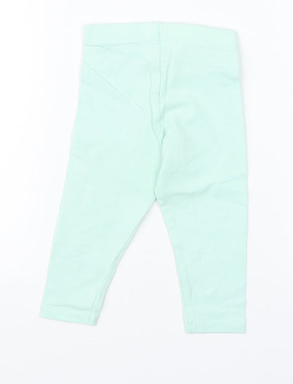 F&F Girls Green    Pyjama Pants Size 6-9 Months