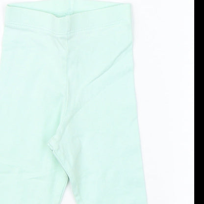 F&F Girls Green    Pyjama Pants Size 6-9 Months