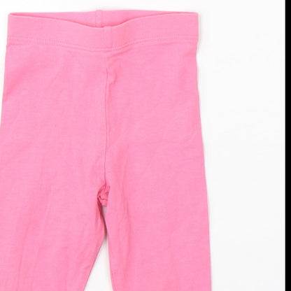 F&F Girls Pink    Pyjama Pants Size 6-9 Months