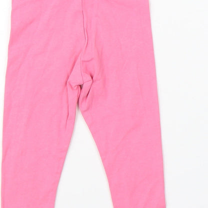 F&F Girls Pink    Pyjama Pants Size 6-9 Months
