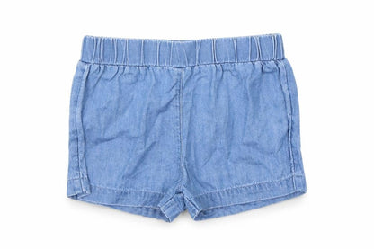 Front view of Primark Baby Blue Trousers, size 6-9, Months