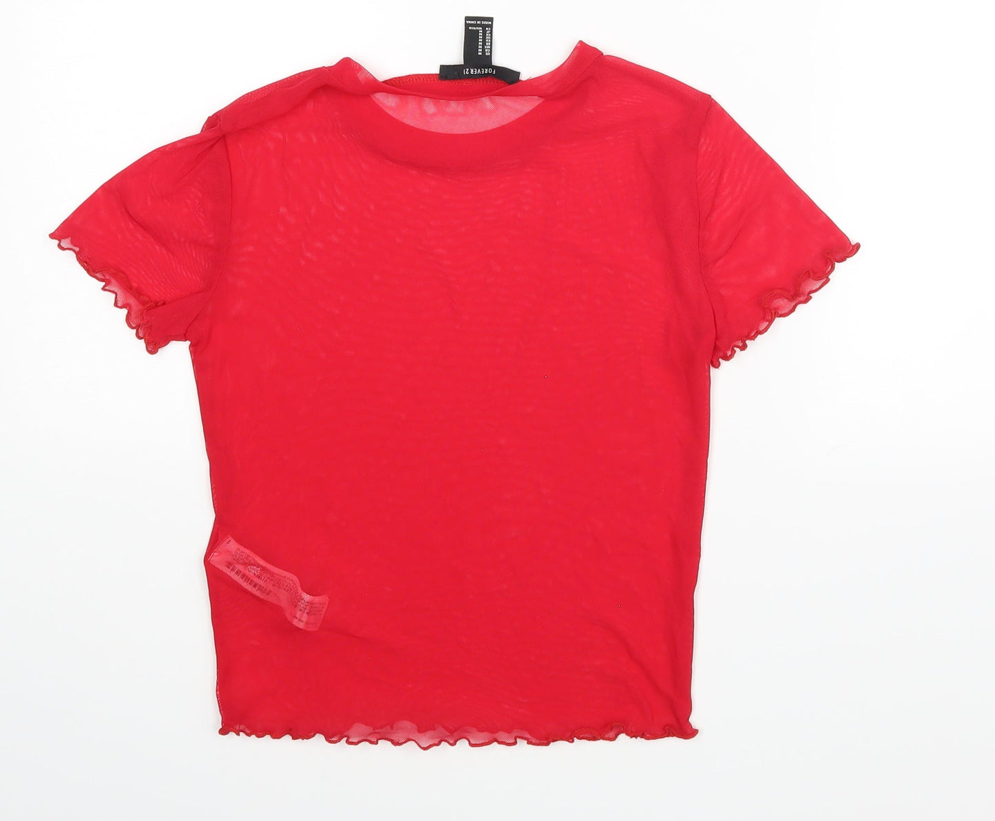 FOREVER 21 Womens Red   Basic Blouse Size M