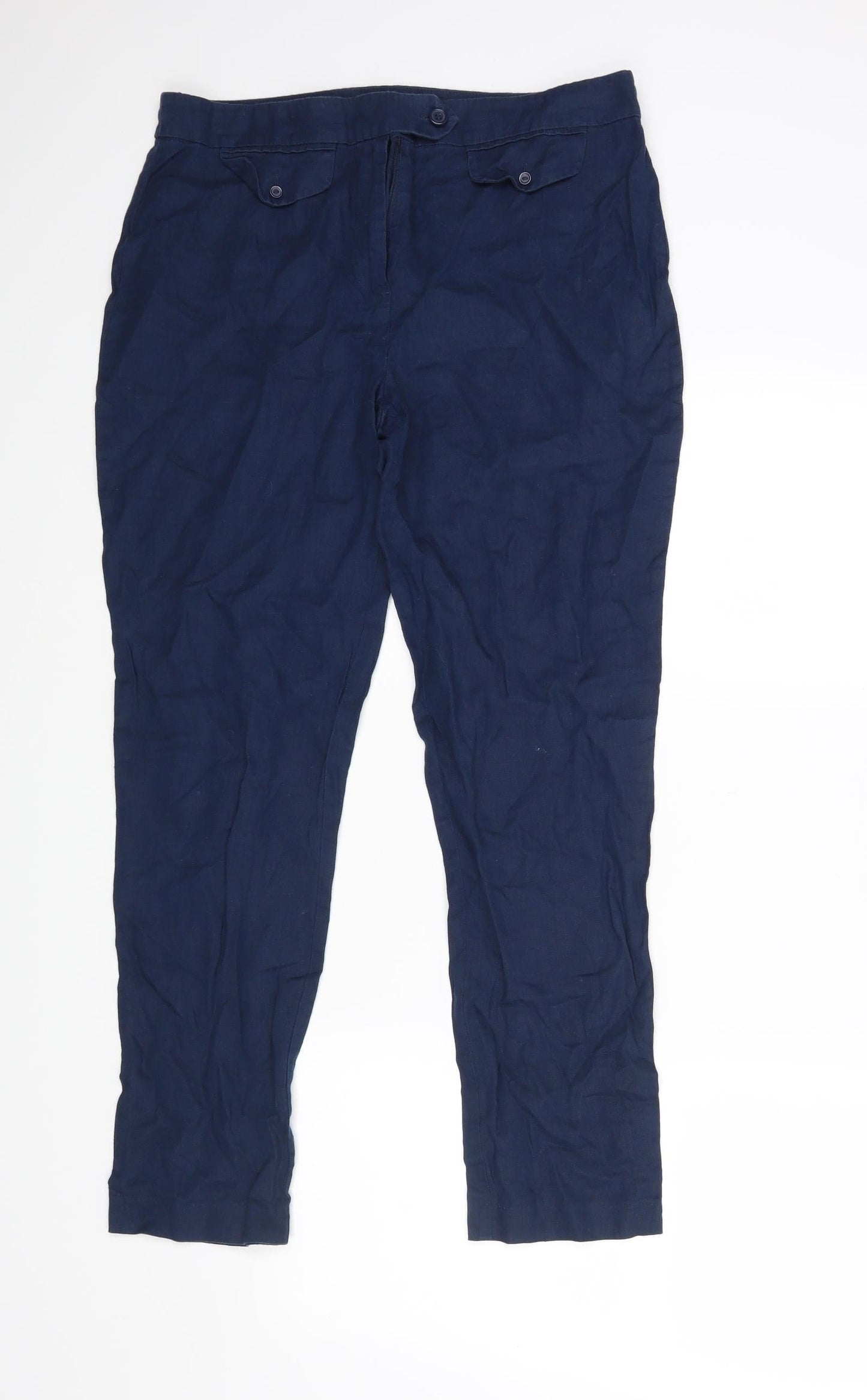 TU Womens Blue   Dress Pants Trousers Size 12 L27 in