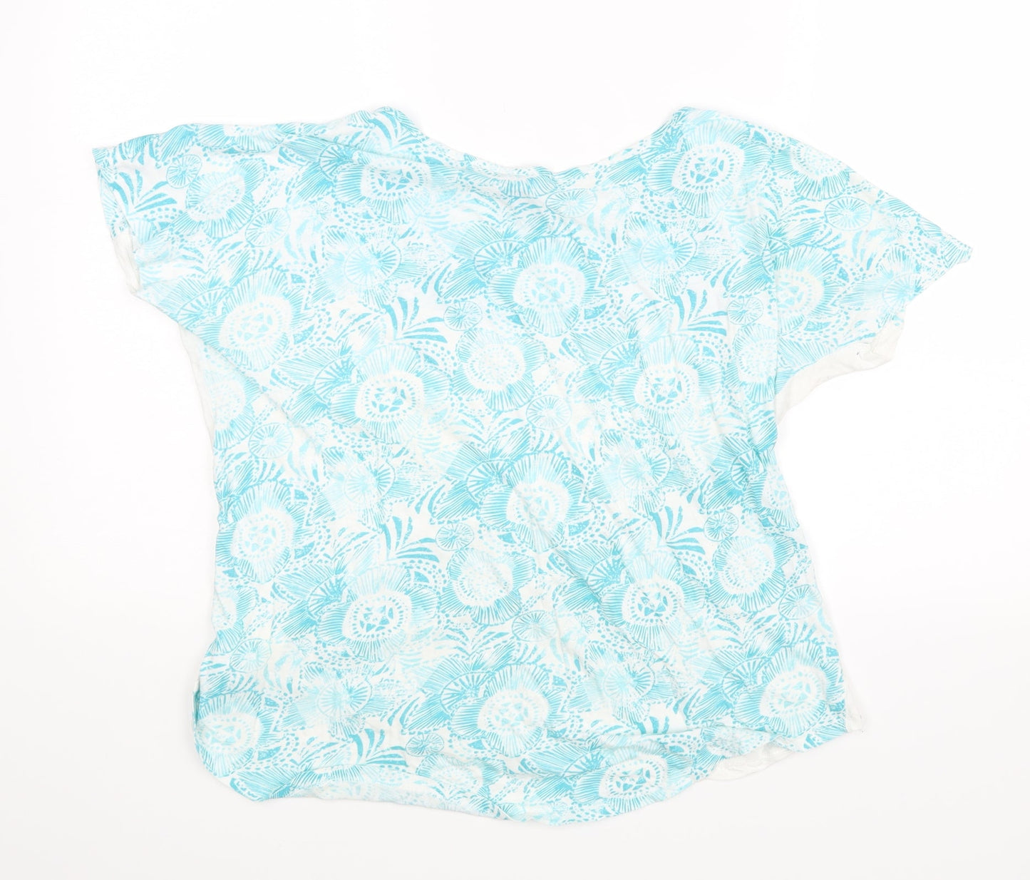 Womens UK Size 12 Debenhams Blue Basic Blouse