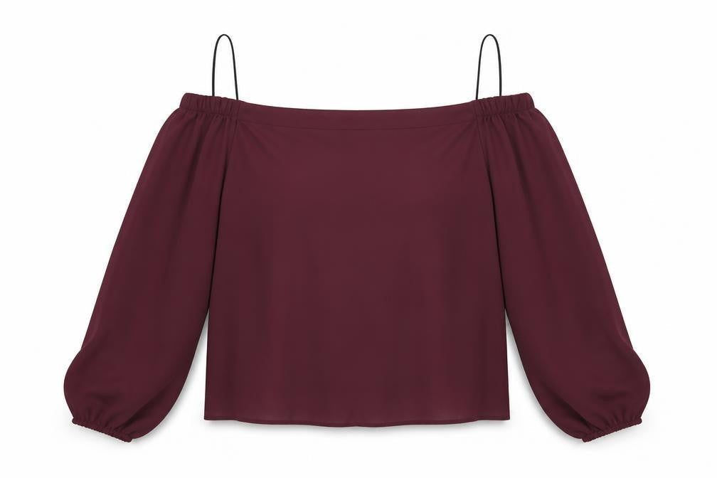 Womens UK Size 10 New Look Red Basic Blouse