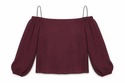 Womens UK Size 10 New Look Red Basic Blouse
