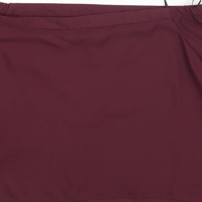 Womens UK Size 10 New Look Red Basic Blouse