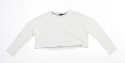 Boohoo Womens Beige   Basic Blouse Size 8