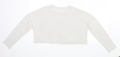 Boohoo Womens Beige   Basic Blouse Size 8