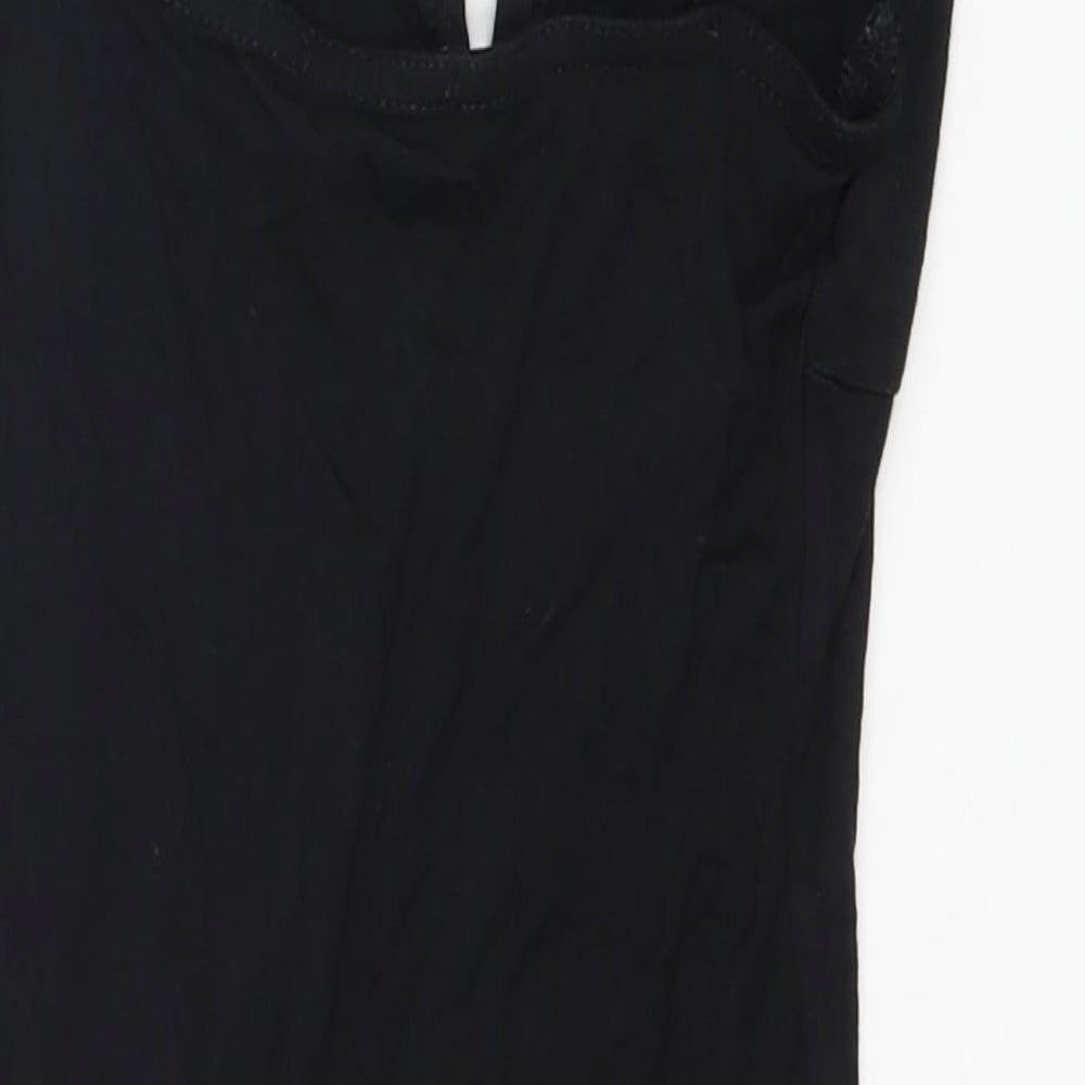 PRETTYLITTLETHING Womens Black   Basic Blouse Size 8