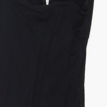PRETTYLITTLETHING Womens Black   Basic Blouse Size 8
