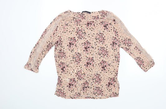 Womens UK Size 12 M&S Pink Basic Blouse