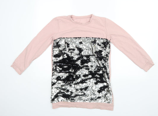 Preworn Womens Pink  Rayon Pullover Jumper Size 14