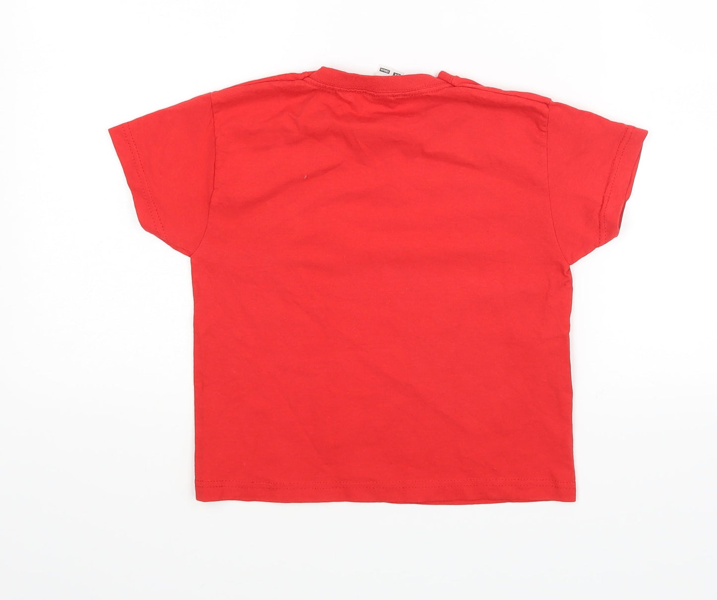 Fruit of the Loom Boys Red   Basic T-Shirt Size 3-4 Years
