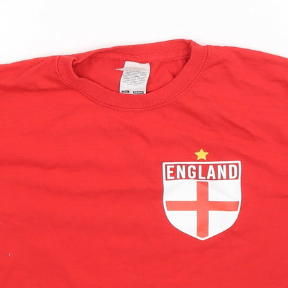 Fruit of the Loom Boys Red   Basic T-Shirt Size 3-4 Years