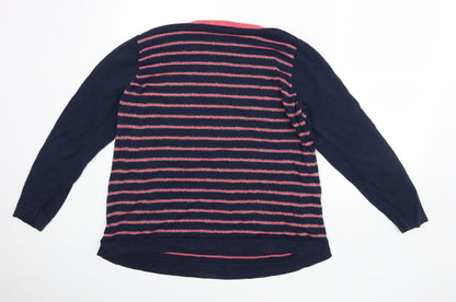 Bonmar Womens Blue Striped  Pullover Jumper Size 20