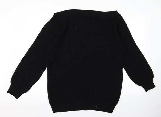 Preworn Womens Black   Pullover Jumper Size L