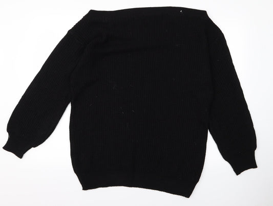 Preworn Womens Black   Pullover Jumper Size L