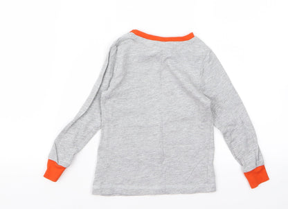 Back view of hey duggie Baby Grey Basic T-Shirt, size 12, Months - dog