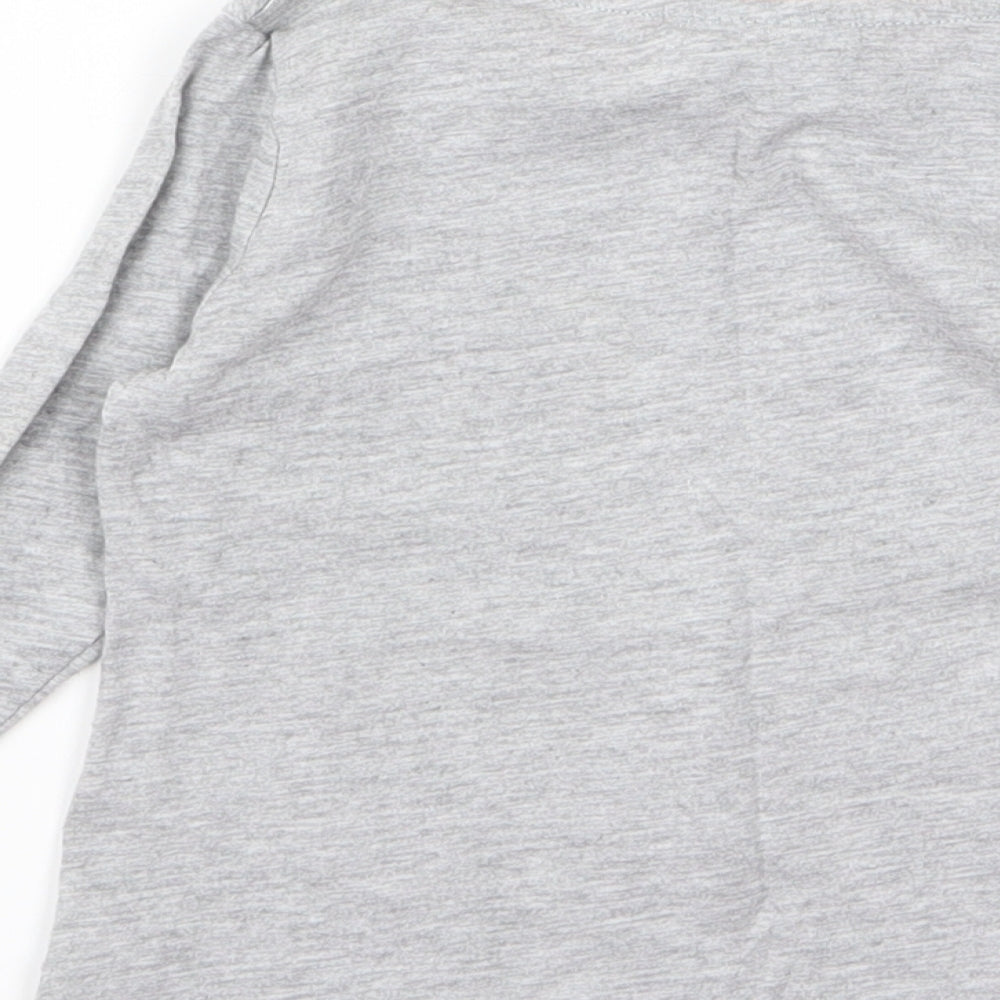 Brand and care label for hey duggie Baby Grey Basic T-Shirt, size 12, Months - dog