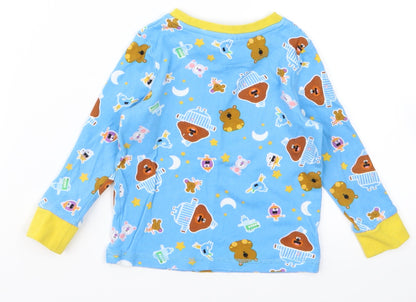 duggie Baby Blue Animal Print  Basic T-Shirt Size 12 Months  - duggie