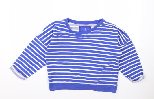Atmosphere Womens Blue Striped  Pullover Jumper Size 10