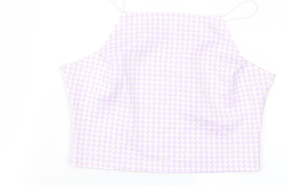 misguided Womens Purple   Cropped Tank Size 14