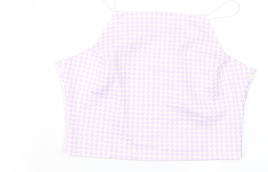 misguided Womens Purple   Cropped Tank Size 14