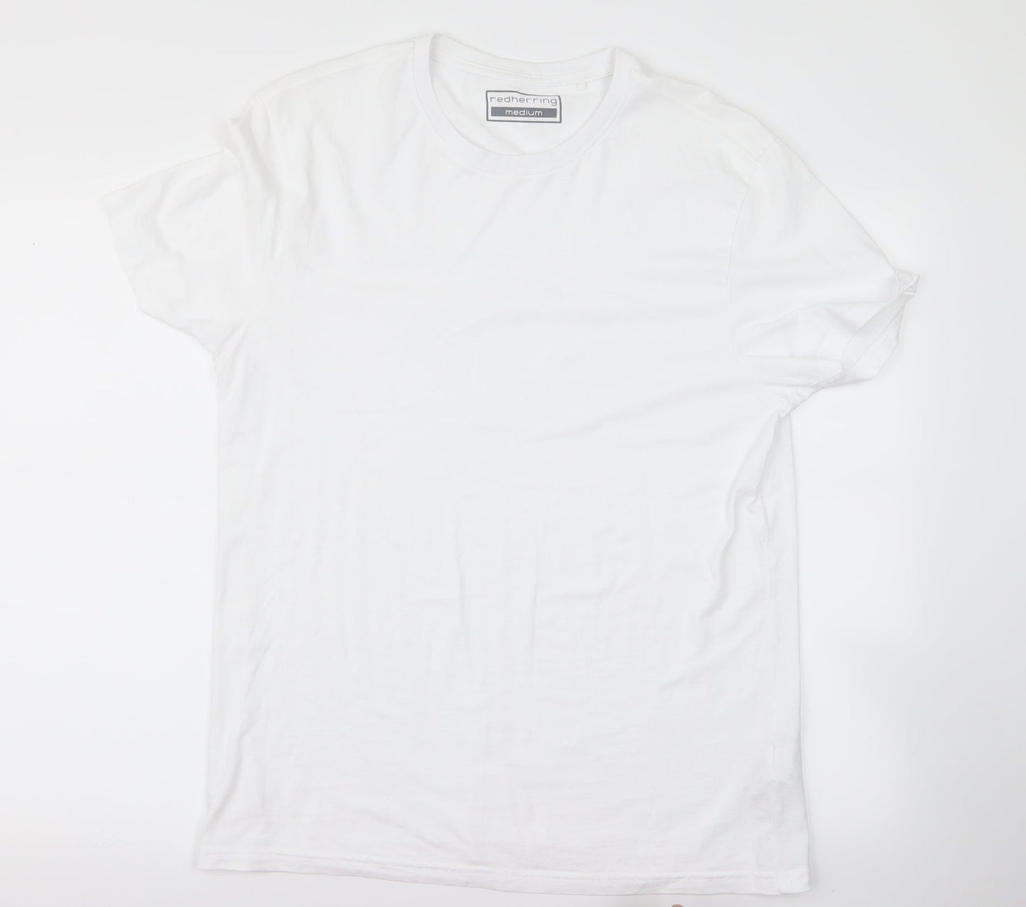 Womens UK Size M redherring White Basic T-Shirt