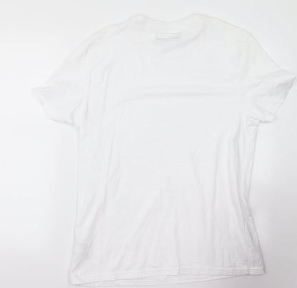 Womens UK Size M redherring White Basic T-Shirt