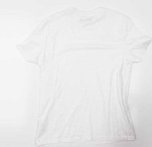 Womens UK Size M redherring White Basic T-Shirt