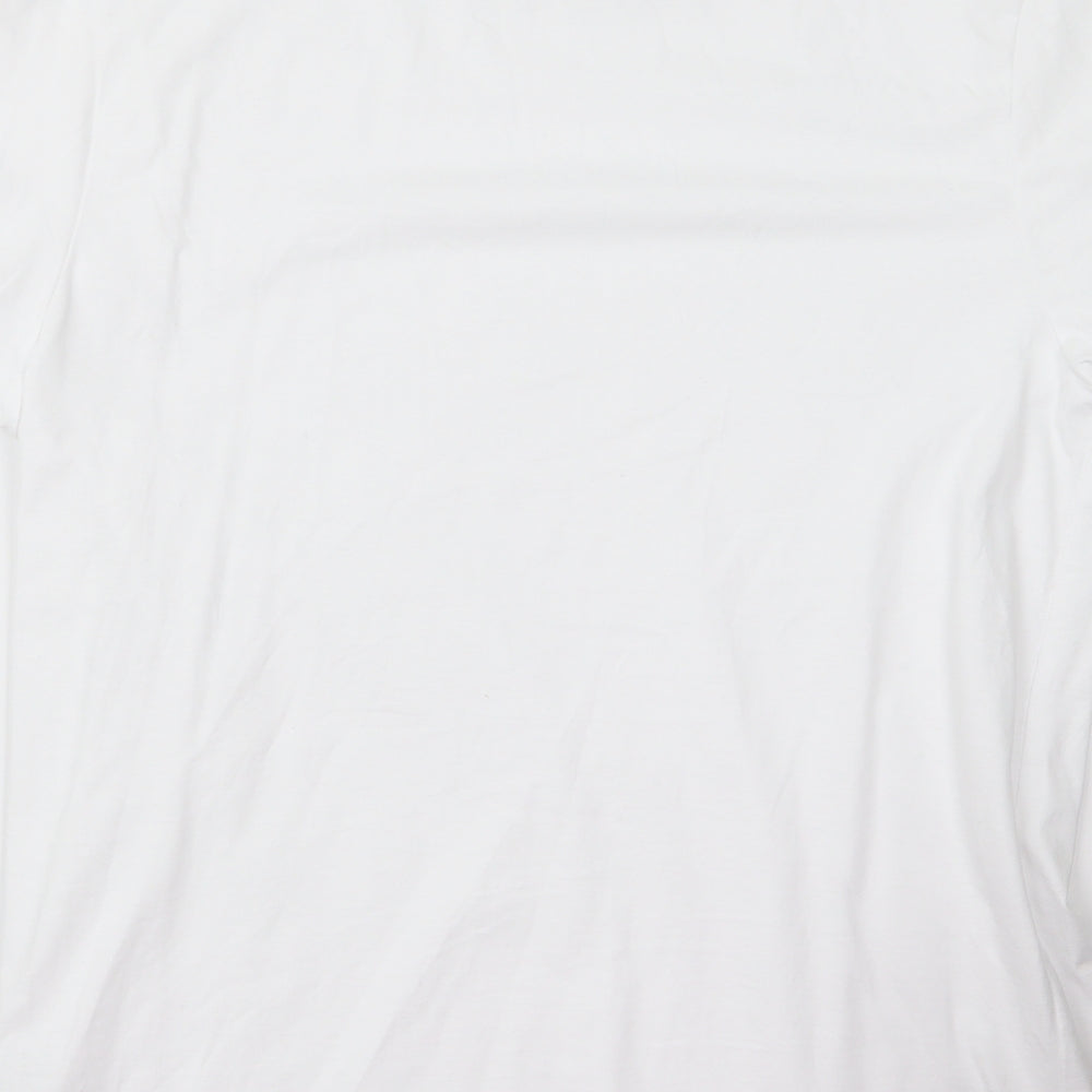 Womens UK Size M redherring White Basic T-Shirt