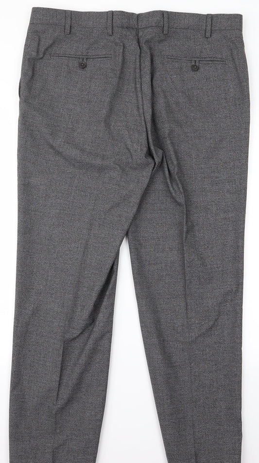 m&s Womens Grey   Trousers  Size 38 L26 in
