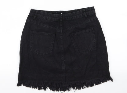 misguided Womens Black  Denim Straight & Pencil Set Size 10