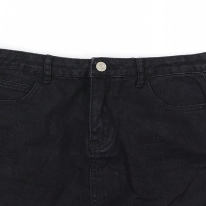 misguided Womens Black  Denim Straight & Pencil Set Size 10