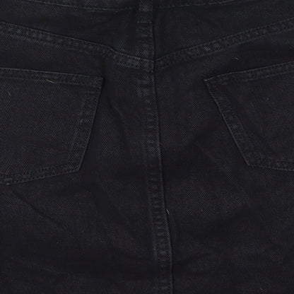 misguided Womens Black  Denim Straight & Pencil Set Size 10