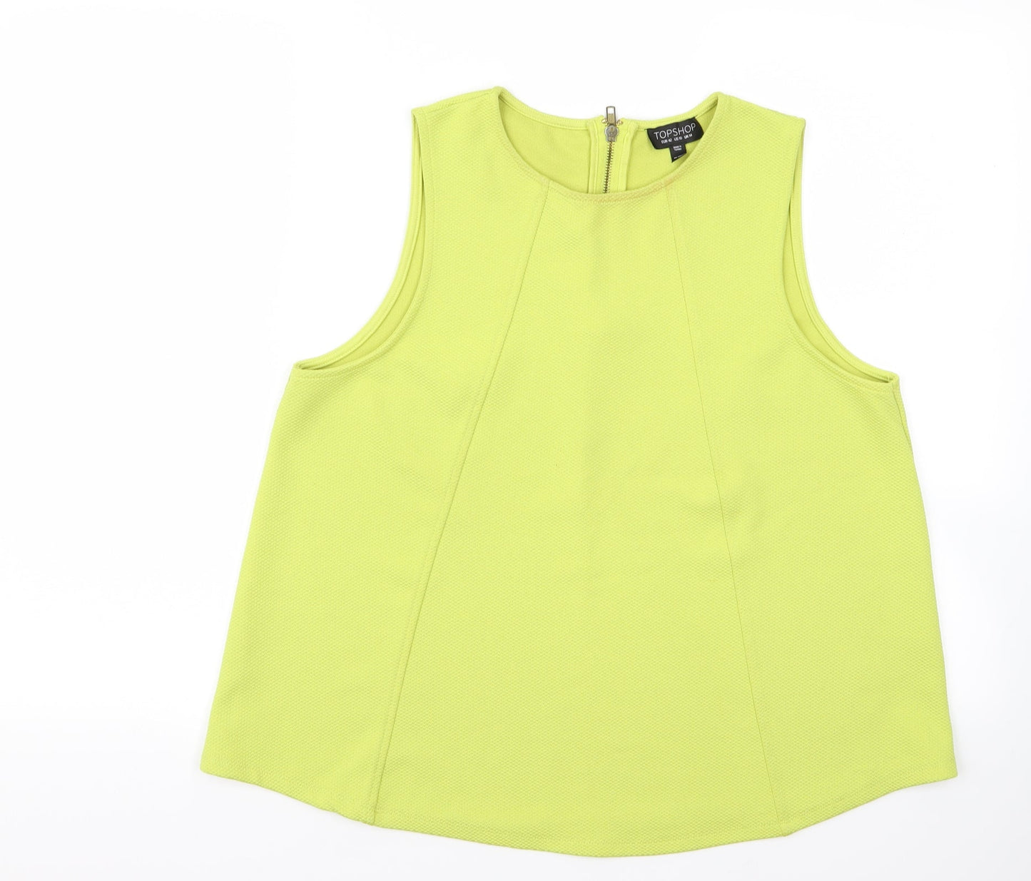 Topshop Womens Yellow   Vest Jumper Size 10