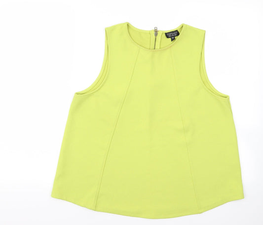 Topshop Womens Yellow   Vest Jumper Size 10